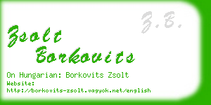 zsolt borkovits business card